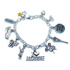 Lacrosse Charm Bracelet